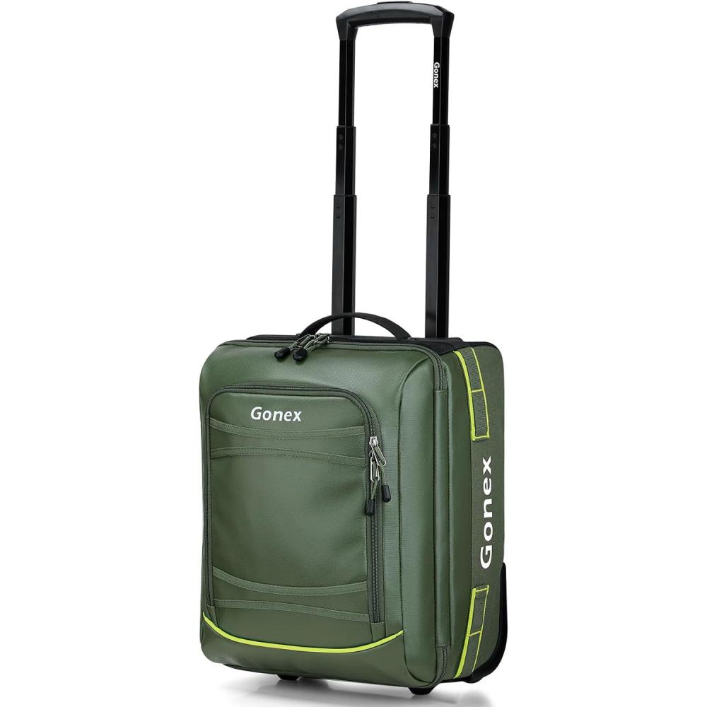 image:imageGonex Rolling Duffle Bag with Wheels 100L Water Repellent Large Wheeled Travel Duffel Luggage with Rollers 33 inch Olive GreenOlive Green16 inch