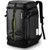 image:imageGonex 50L Ski Boot Bag Backpack Waterproof Snowboard Boot Backpack for Men Women Ski Boots Bag for Travel Ski Snowboard Helmet Goggles and Outerwear Black