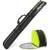 image:imageGonex Padded Ski Bag and Boot Bag Combo WaterResistant Adjustable Length Ski Bag for Men Women Large Ski Boots Bag for Ski Travel Store and TransportBlack