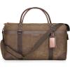 image:imageGonex Waxed Canvas Duffle Bag for Travel Waterresistant Vintage 55L Duffel Weekender with Shoes Compartment amp Luggage Tag Heavyduty Overnight Bag with Suitcase Handle Sleeve for Men Dark GreyDark Brown