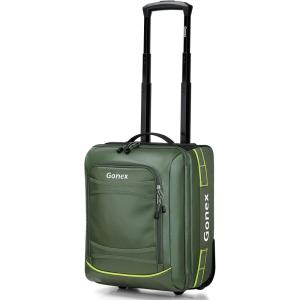 Gonex Rolling Duffle Bag with Wheels, 100L Water Repellent Large Wheeled Travel Duffel Luggage with Rollers 33 inch, Olive Green(Olive Green(16 inch))