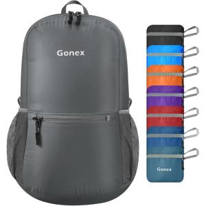 Gonex Ultra Lightweight Packable Backpack 20L Daypack Handy Foldable Camping Outdoor Travel Cycling Backpacking(Grey)