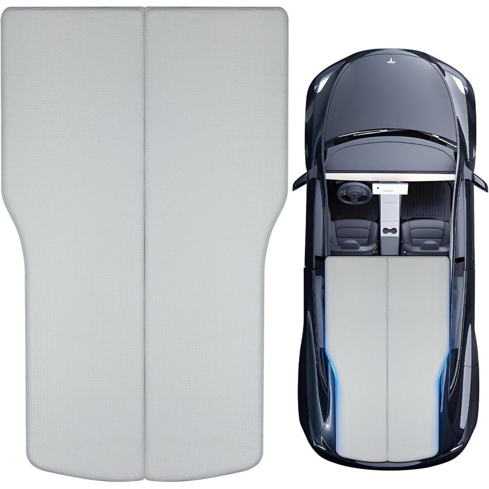 image:imageGonex Foam Mattress for Tesla Model Y 3 2 Foam Car Camping Mattress with Washable Mesh Cover for Superior Support Foldable with Storage Bag Fits Frunk Trunk Portable for Road Trips 75 x 445