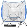 Royal Net w Black Tee