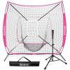 Pink Net w Black Tee