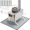 image:imageGonex Hot Tent Stove Portable Wood Burning Camping Stainless Steel Stove with Chimney Pipes for Tent Outdoor Heating Cooking Ice Fishing