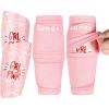 image:imageGonex Soccer Shin Guards for Kids Adult Youth Boys Girls Shin Guards Slip in Soccer Shin Pad Sleeves Canilleras for Football Games EVA Cushion Protection Reduce Shocks amp InjuriesD Pink Sleeves