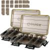 image:imageGonex 3600 Tackle Trays 2 Packs Sun Protection Waterproof Tackle Boxes for Fishing TeaColored Clear Thicker Floating Airtight Tackle Box Organizers with DIY Dividers for Storage of Lures Hooks etc2pcs 370014x87x22inch